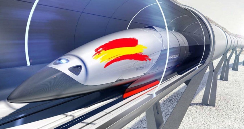 El primer tren supersonico Hyperloop se fabrica en Espana