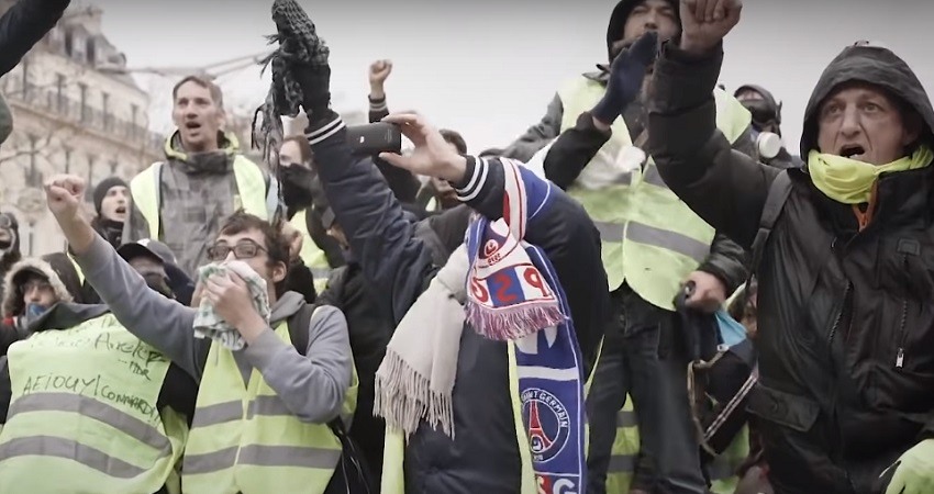 Protestas de los chalecos amarillos en Paris