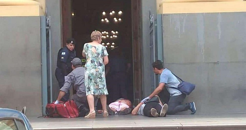 Tiroteo en una catedral de Brasil deja al menos cuatro personas muertas y varios heridos (Foto Twitter)