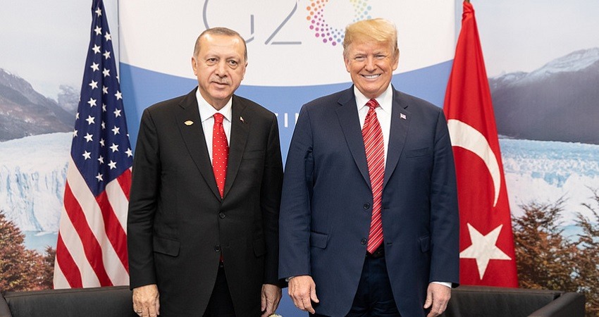 El presidente turco, Recep Tayyip Erdogan, y el presiedente de Estados Unidos Donald Trump