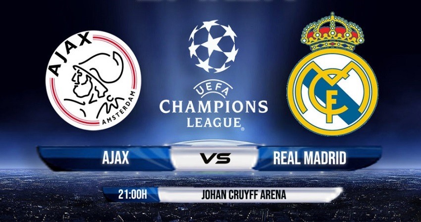 A que hora juega el Madrid, Ajax Real Madrid