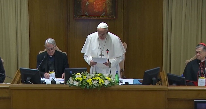 El Papa Francisco durante la cumbre contra la pederastia