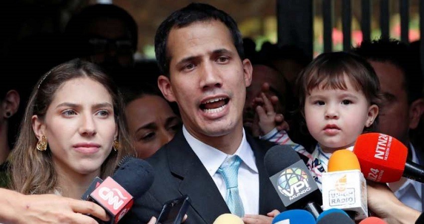 Guaido denuncia amenazas de la policia de Maduro