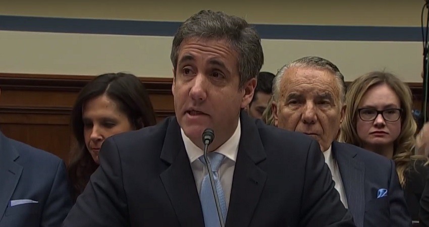 Michael Cohen, en su comparecencia en el Congreso de los Estados Unidos