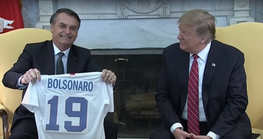 Bolsonaro y Trump en la Casa Blanca