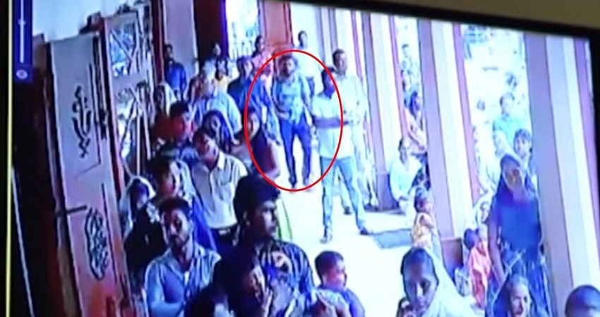 Sri Lanka una camara de seguridad capto a uno de los supuestos atacantes momentos antes de atentar