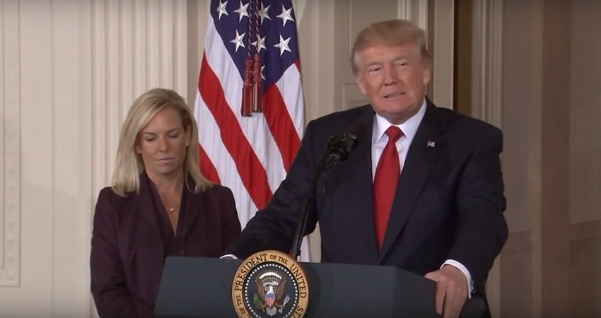 Trump anuncia la marcha de Kirstjen Nielsen