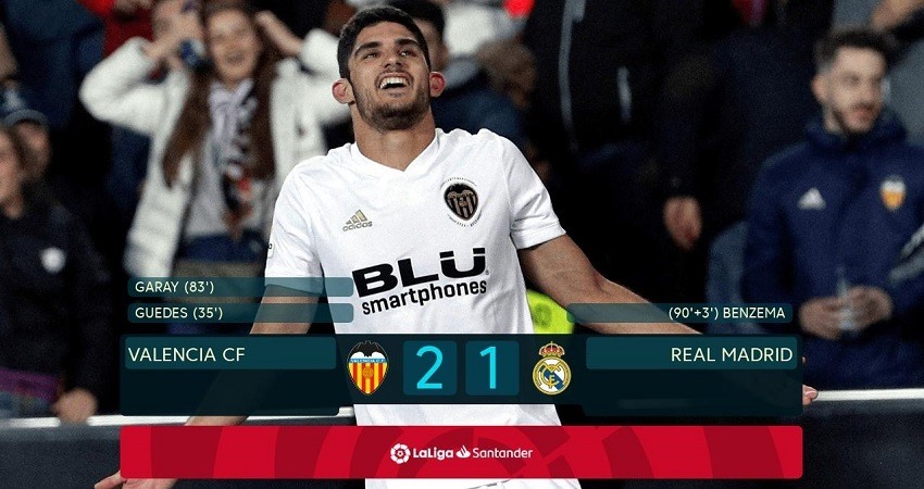 Valencia 2 Real Madrid 1