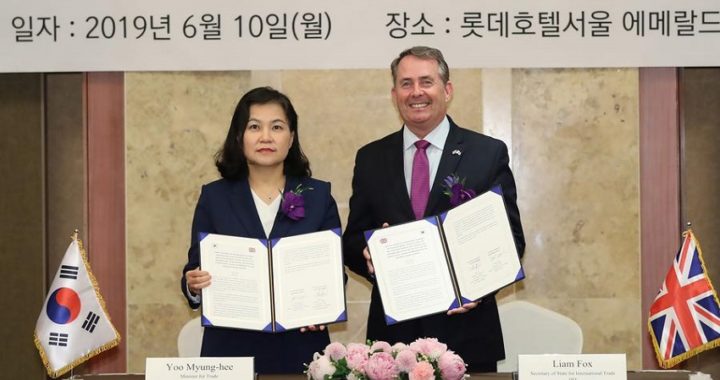 Reino Unido y Corea del Sur pactan un gran acuerdo de libre comercio post-Brexit