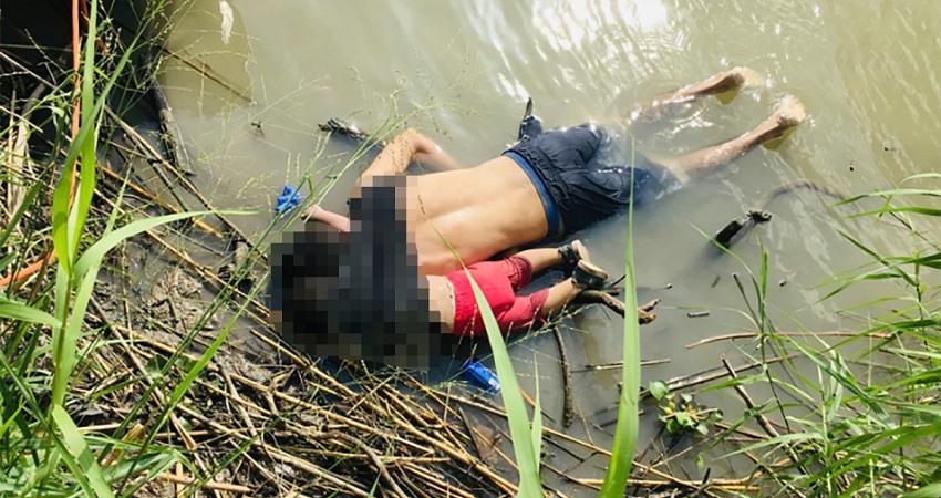 Padre e hija inmigrantes ahogados