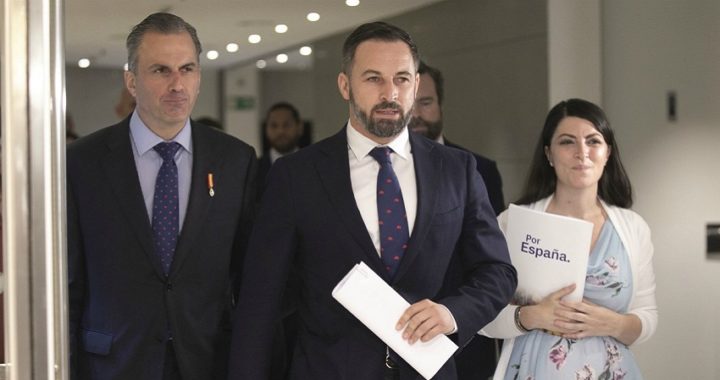Santiago Abascal: «En Murcia solo puede haber gobierno de izquierda si Ciudadanos vota con ellos»