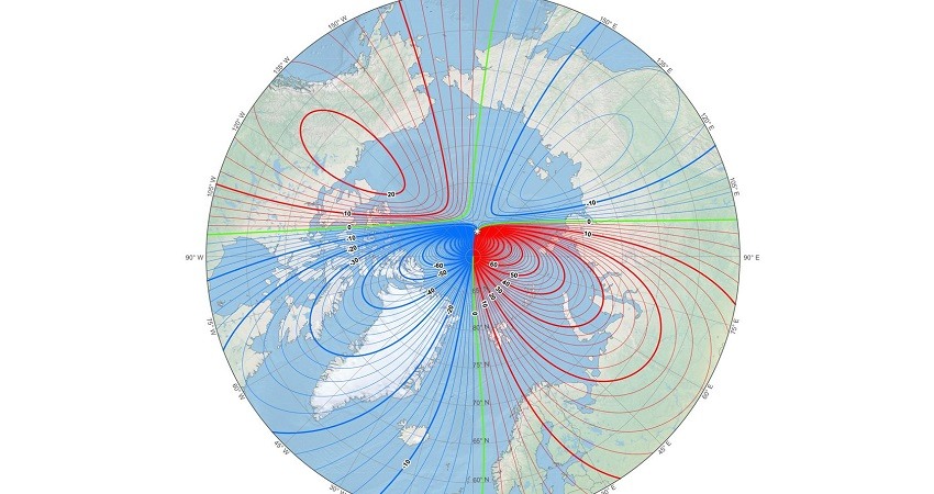 Polo Norte magnetico se mueve