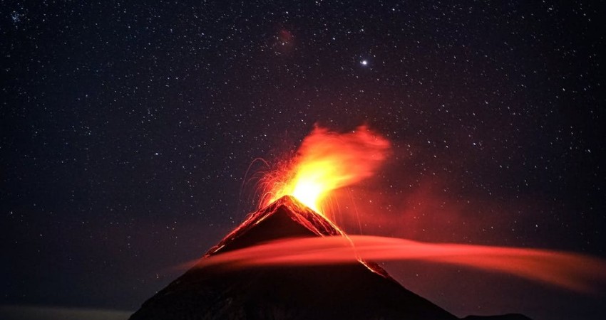 Volcán para niños